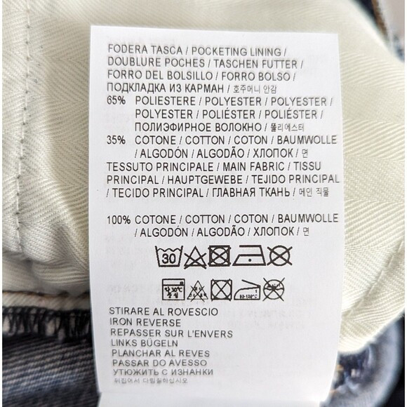 Golden Goose Deryn Cropped Flared Jeans Women's Size 30 Medium Wash Blue Denim - Picture 13 of 16